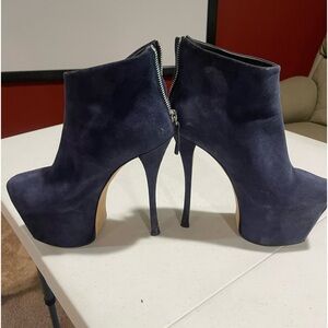 Giuseppe Zanotti. Platform Ankle boots. Size. 36 blue suede.